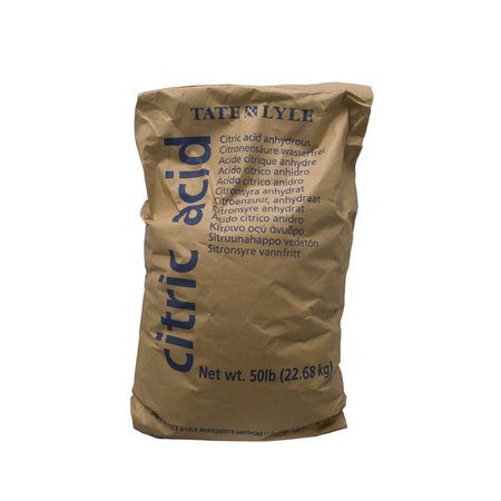 ZORO SELECT Food Grade Chemicals Fine Grind Citric Acid 50lbs 779293